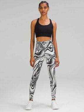 Lululemon Swift Speed Leggings 28" SIZE 10 | Jacquard Vapor Graphite Gray